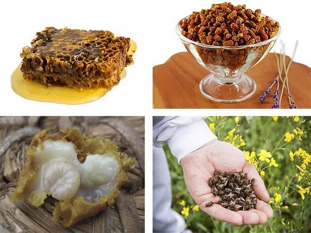 Propolis, piespraude, bite -bī, karaliskā želeja